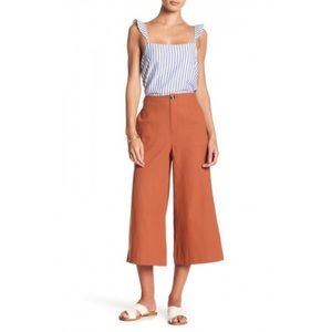 Highwaisted  cotton gaucho pants